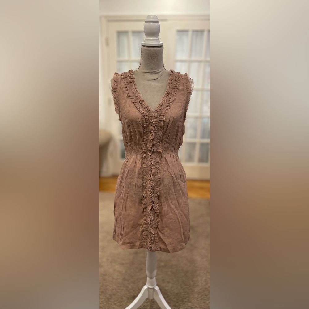 Rouzlli lightweight versatile beige/tan boho dress